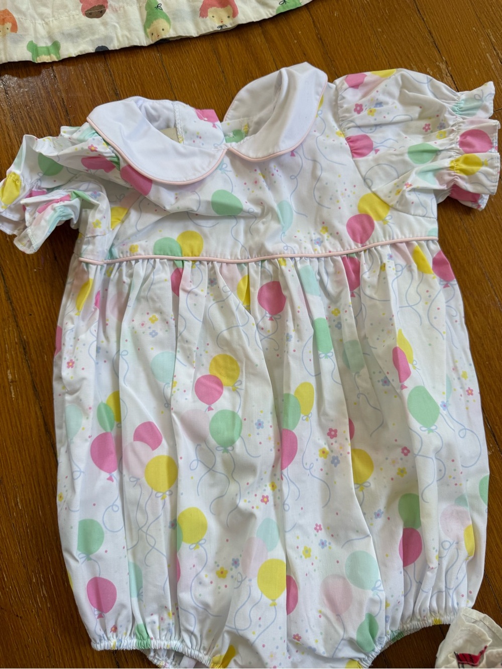 The Beaufort Bonnet Company birthday Balloon-Print C Romper